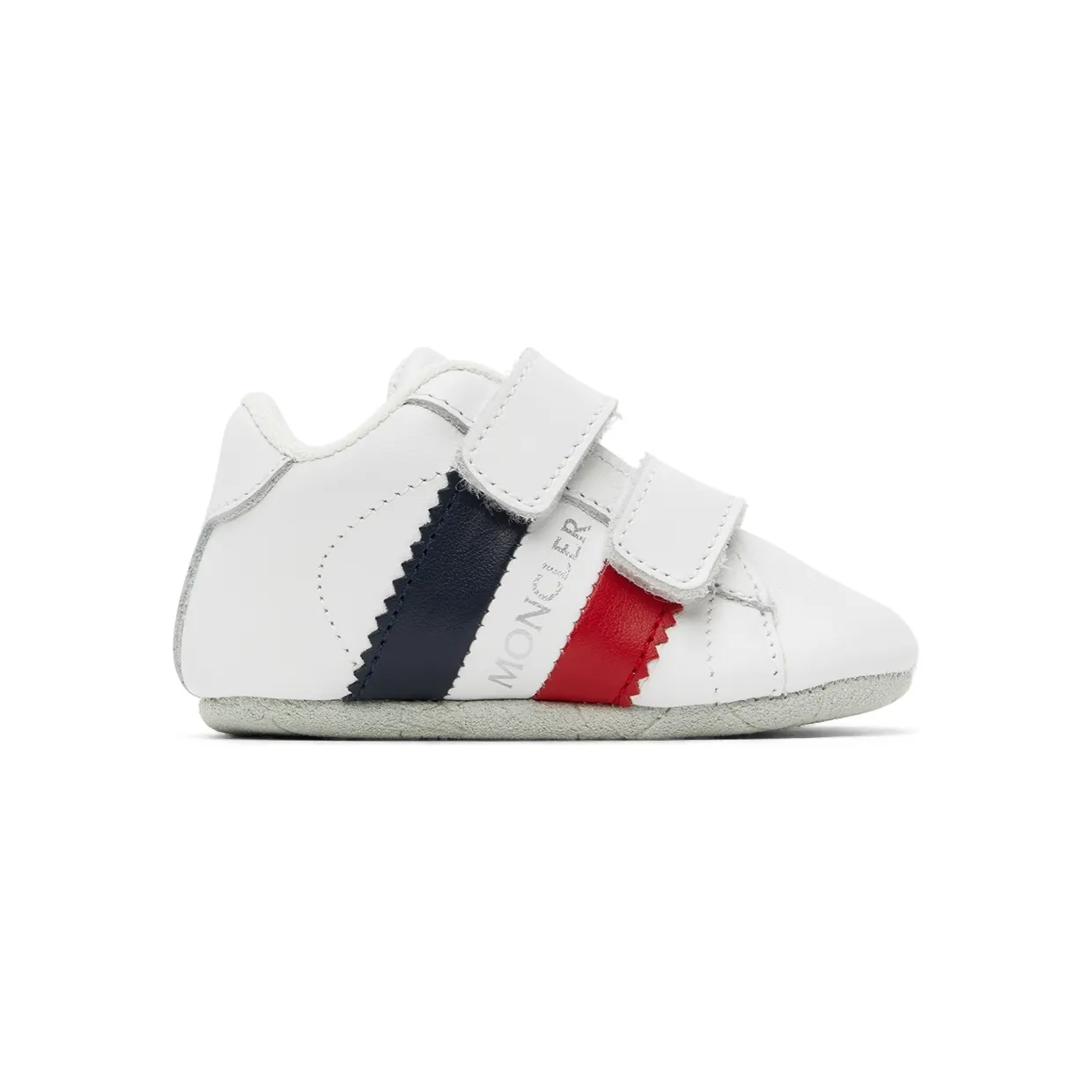 Moncler Enfant Baby White Stripe Sneakers (H19514M7000001AD1)