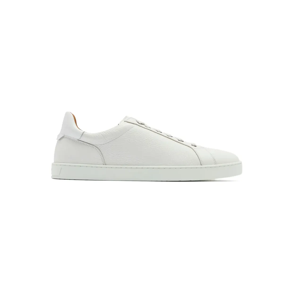 Magnanni aus gekörntem Leder mit elastischer Spitze “White” (266445353)