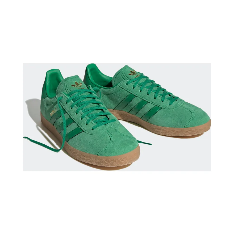 Adidas Gazelle Green / Gold Metallic / Gum (GX7200)