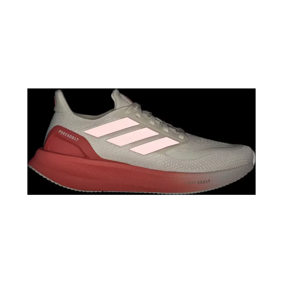 adidas Pureboost 5 Running “Off White / Preloved Scarlet / Iron Metallic” (JQ6914)