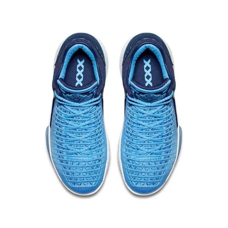 Jordan XXXII Low University Blue Black White Metallic Silver (AA1257-401)
