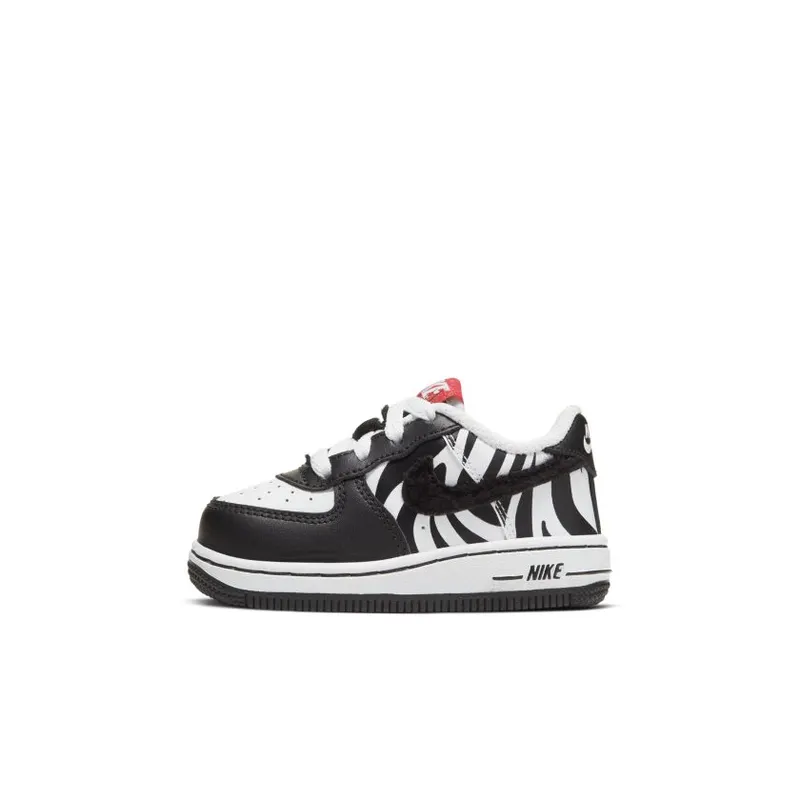 Nike Air Force 1 Low Zebra (TD) White/Black (CU4691-100)