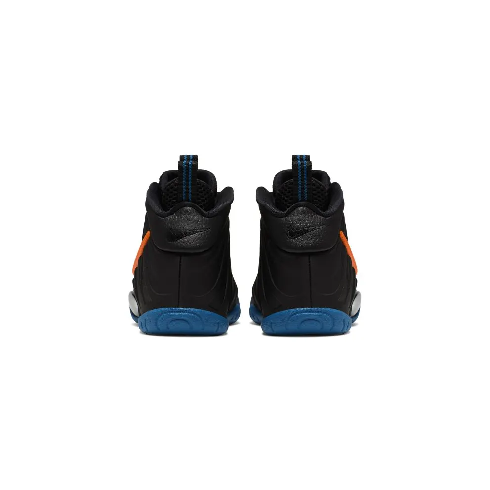 Nike Air Foamposite Pro Knicks (GS) Black/Total Orange-Battle Blue (644792-011)