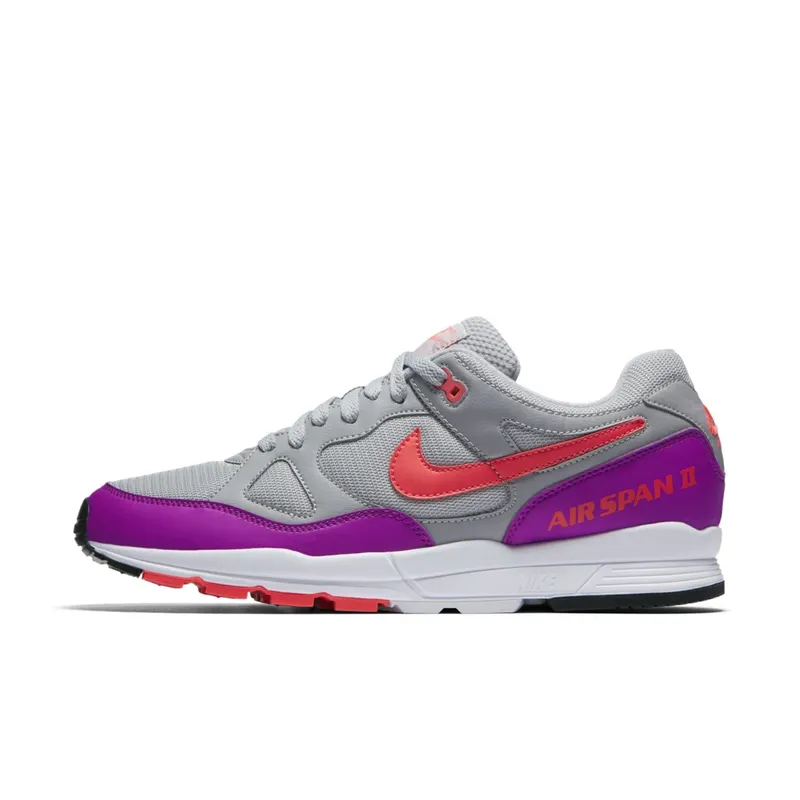 Nike Air Span 2 Wolf Grey Solar Red Vivid Purple Wolf Grey/Solar Red-Vivid Purple-White (AH8047-009)