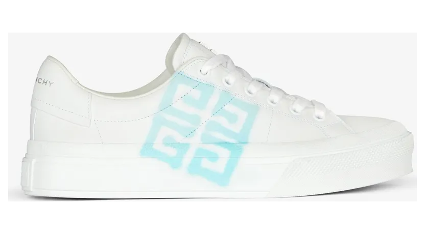 Givenchy Sneakers City sport in leather with tag effect 4G print (BE0027E1JU-148)