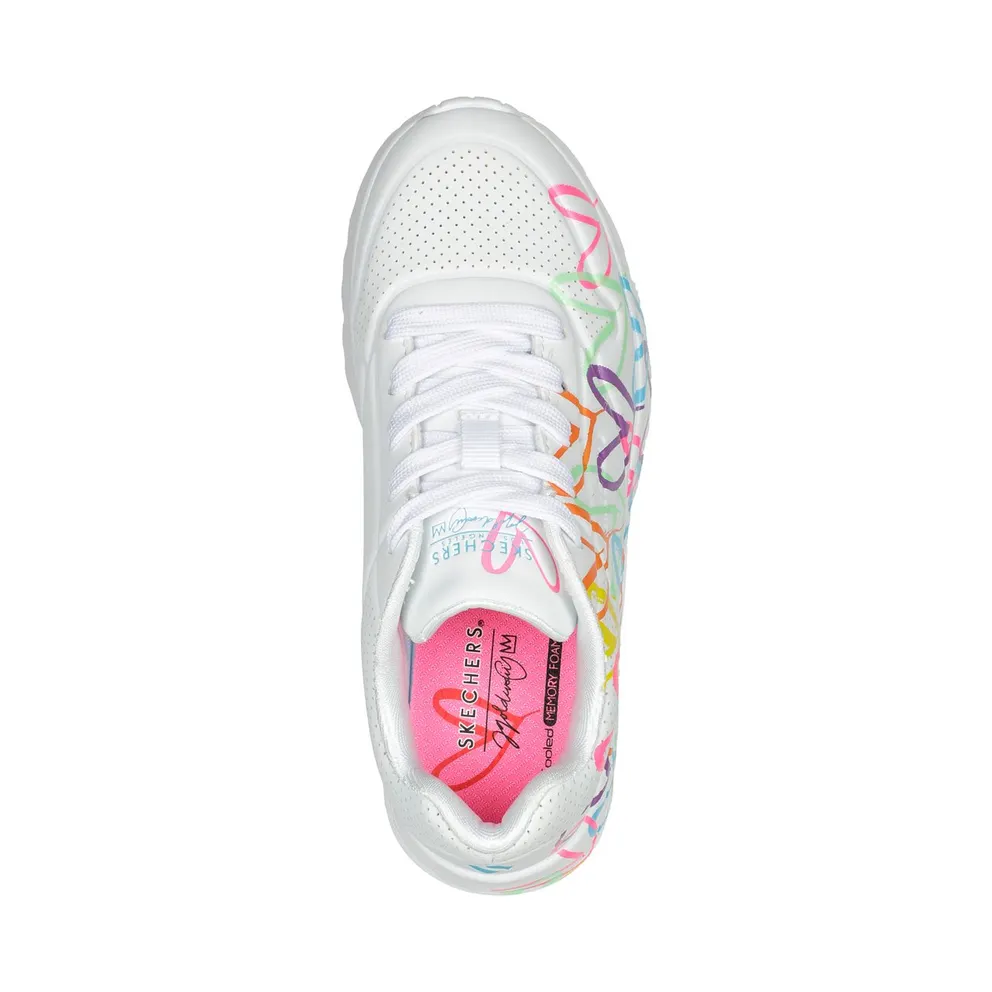 Skechers JGoldcrown: UNO Lite – Spread the Love Sneaker White