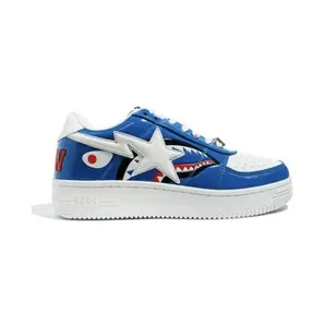 A Bathing Ape Bapesta Low Color Block Shark Blue (1G80191009 BLUE)