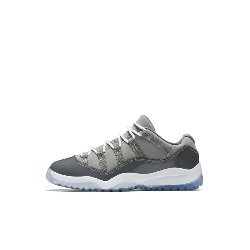 Jordan 11 Retro Low Cool Grey (PS) Medium Grey/White-Gunsmoke (505835-003)