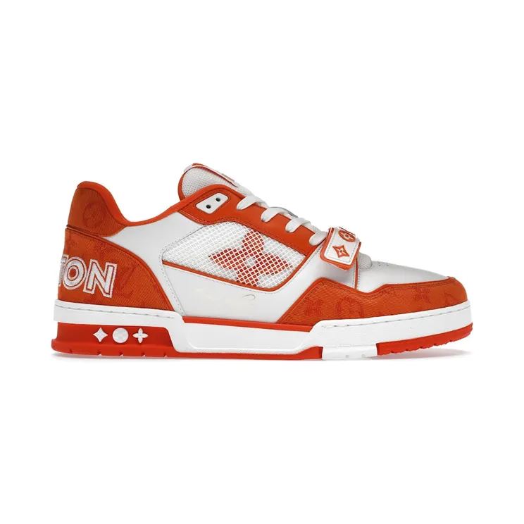 Louis Vuitton Trainer Monogram Denim Orange (1A9ZD6)