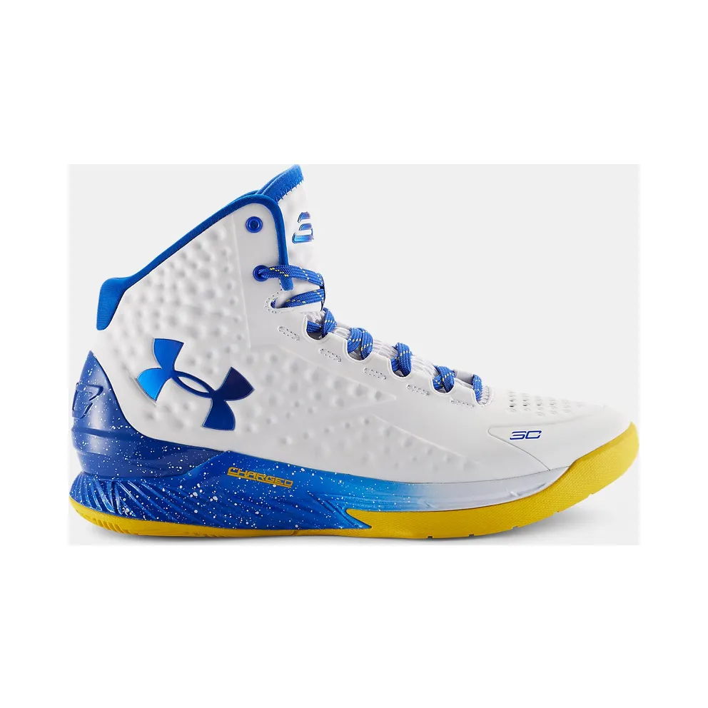 Under Armour UA Curry 1 Dub Nation White/Taxi-Royal (1258723-105)