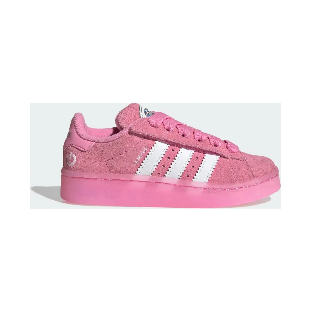 Adidas Campus 00s Led Lights Comfort Closure Elastic Lace Kids Bliss Pink / Cloud White / Clear Pink (JS1283)