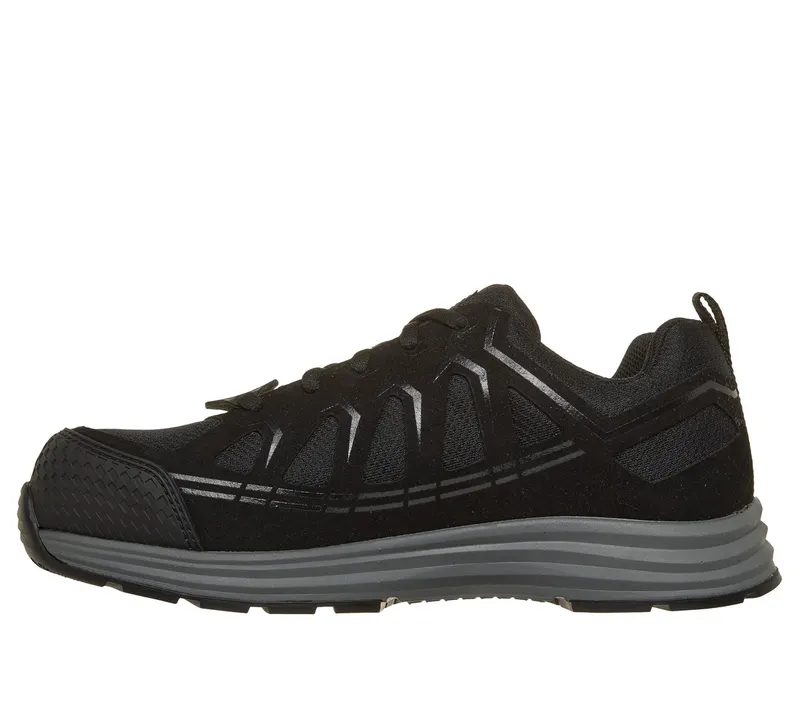 Skechers Work: Malad II Comp Toe Sneaker Black