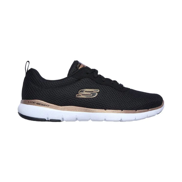 Skechers Flex Appeal 3.0 First Insight Black / Roos Gold “Black” (13070 Bkrg) (13070BKRG)