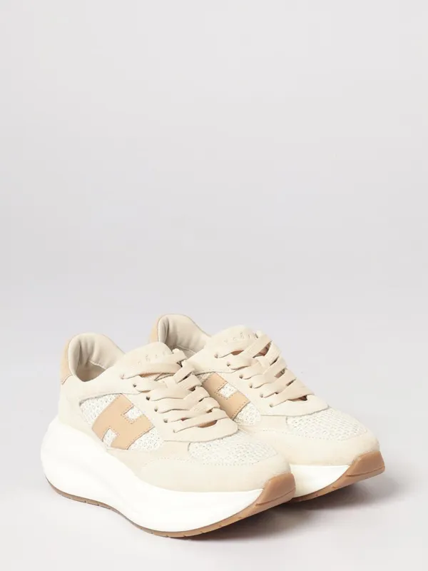 Hogan H696 Sneakers in Suede and Mesh Brown (HXW6960GA60UZV0RVY)