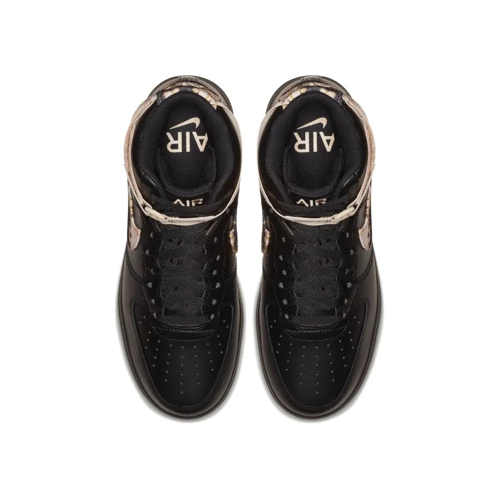 Nike Air Force 1 High Acid Wash Pack Black Black/White-Particle Beige (AR1954-002)