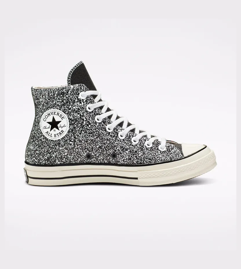 Converse JW Anderson x Chuck 70 High Glitter Pack – Black Multicolor (164697C)