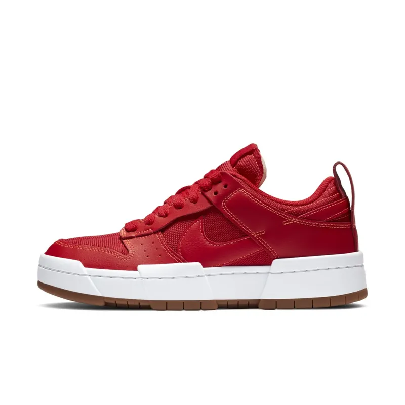 Nike Dunk Low Disrupt Red Gum (W) Gym Red/Summit White-Gum Medium Brown (CK6654-600)