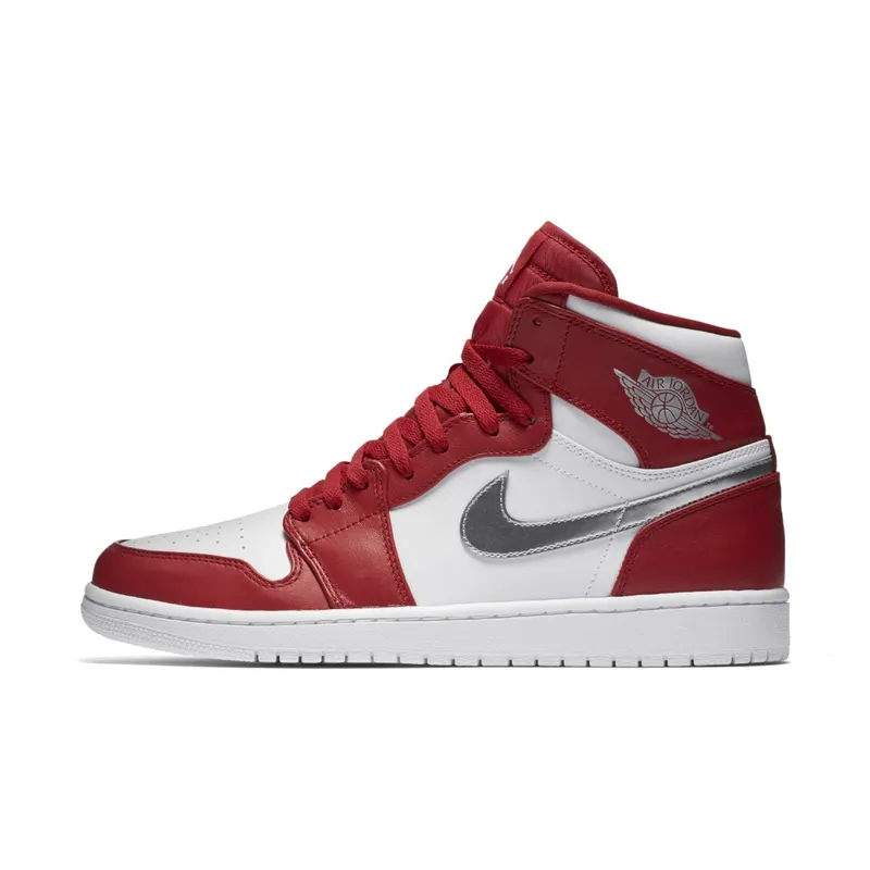Jordan 1 Retro Silver Medal Gym Red/Metallic Silver-White (332550-602)