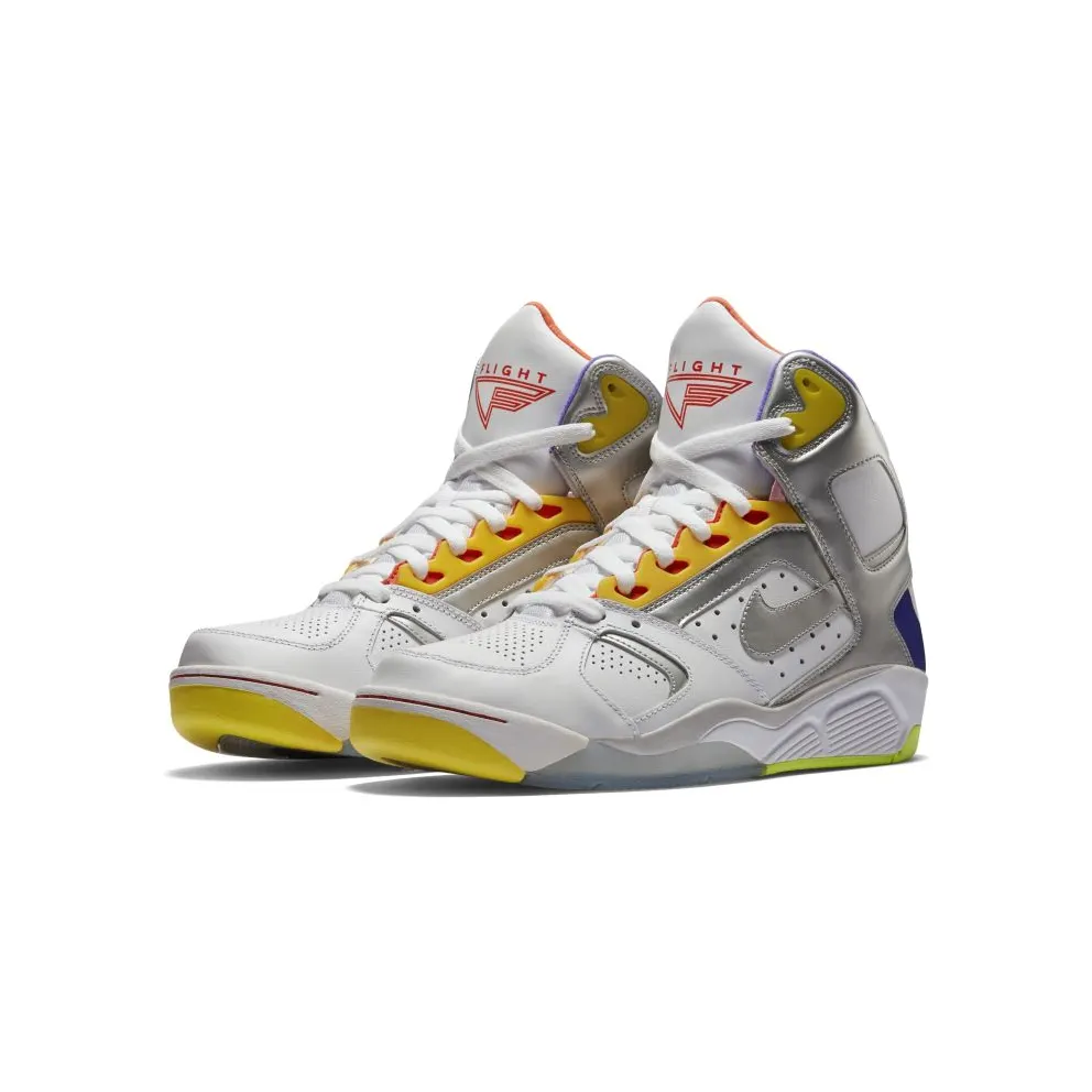 Nike Air Flight Lite High White/Metallic Silver-Hyper Grape White/Metallic Silver-Hyper Grape (329984-100)