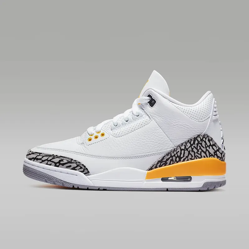 Jordan 3 Retro Laser Orange (W) White/Laser Orange-Cement Grey-Black (CK9246-108)