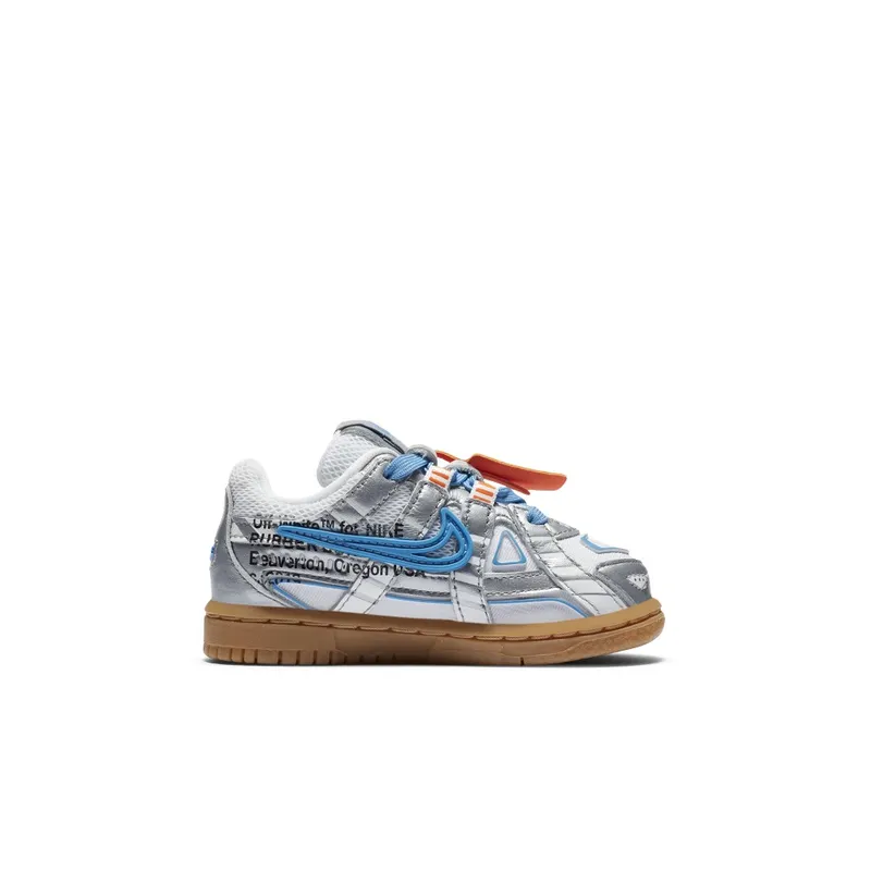 Nike Air Rubber Dunk Off-White University Blue (TD) White/University Blue-White (CW7444-100)