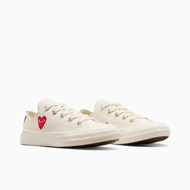 Converse PLAY Comme des Garçons Single Heart Chuck 70 Milk/Red/Black (A08807C)
