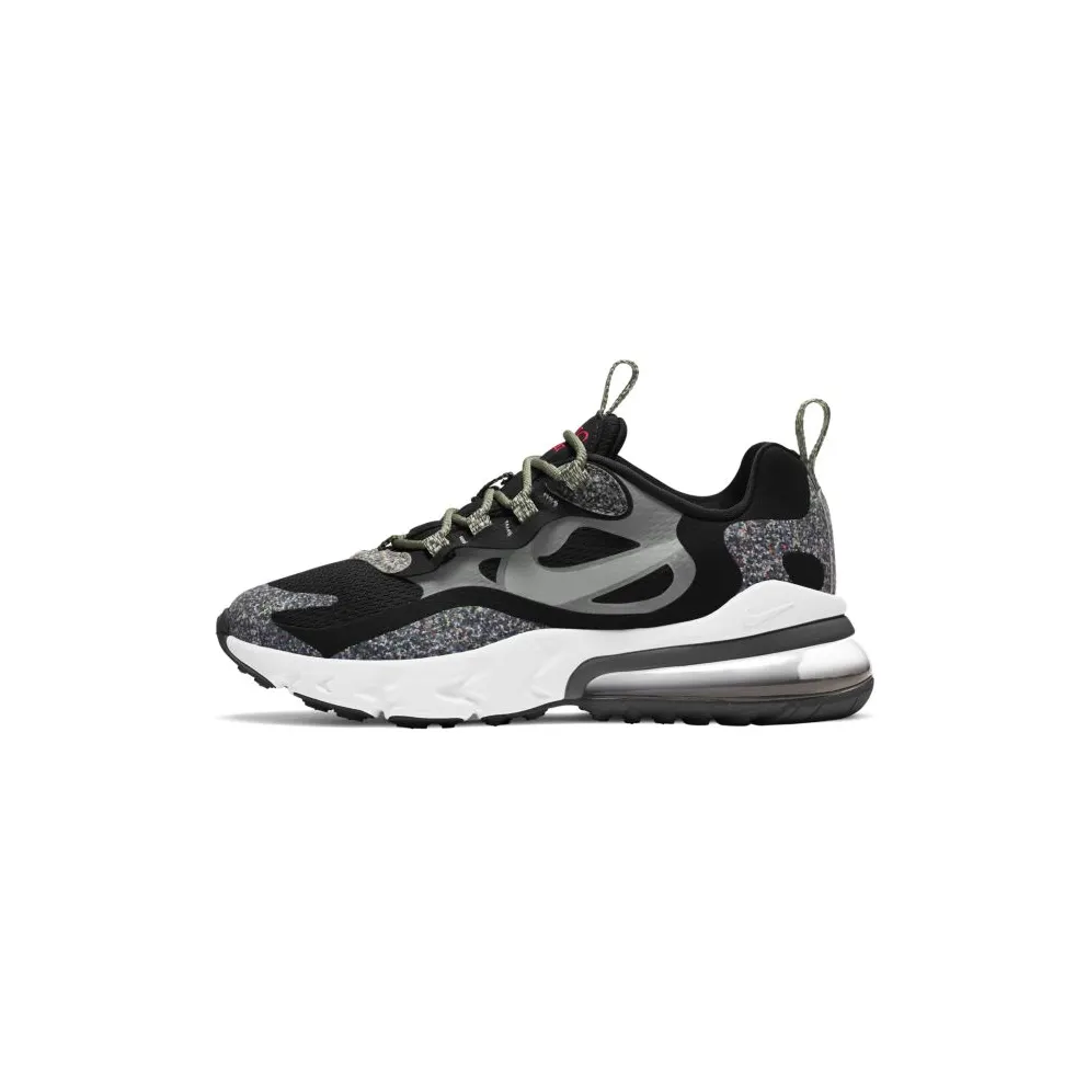 Nike Air Max 270 React Grind Black (GS) Black/Smoke-White-Light Smoke Grey (CN8282-001)