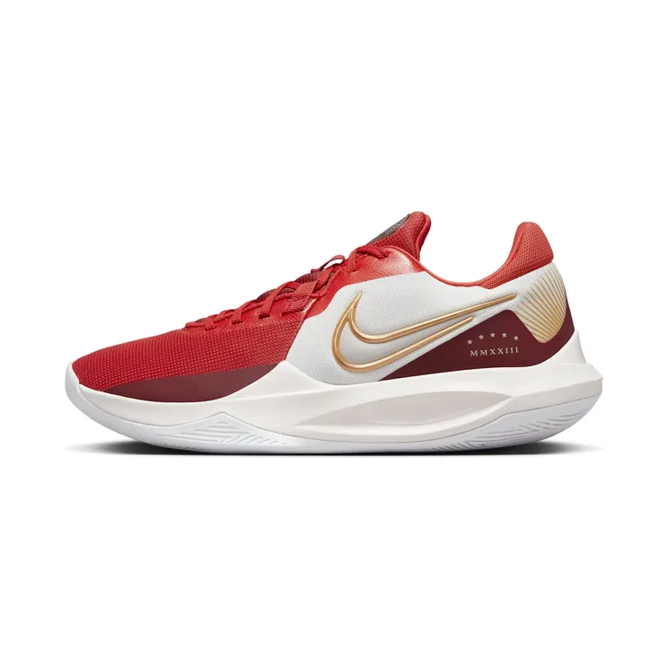 Nike Precision 6 “Phantom / Team Red / Light Crimson / Metallic Gold” (DD9535-006)