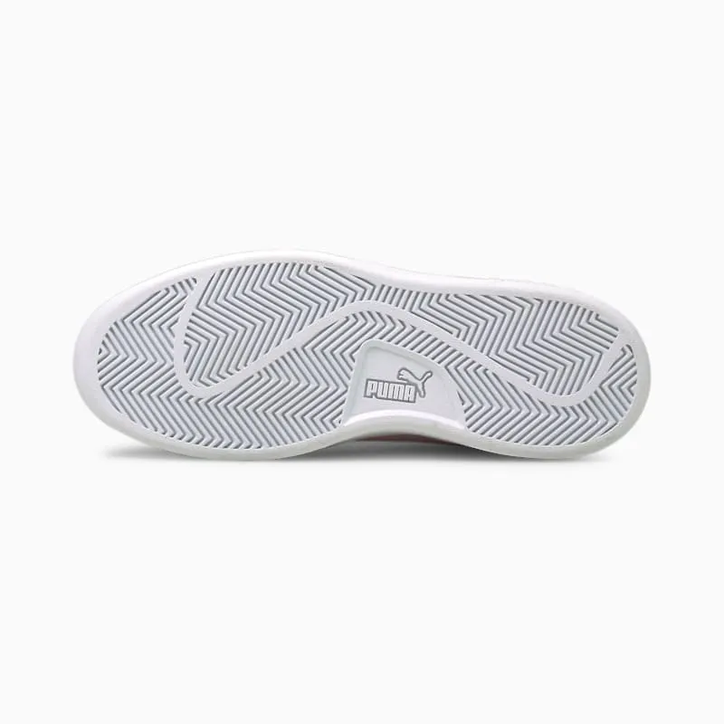 PUMA Smash V2 Youth White/Pink Lady (365170-28)