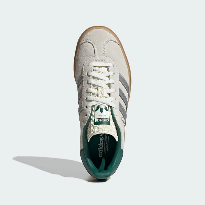 adidas Gazelle Bold Off White Collegiate Green (JI0328)