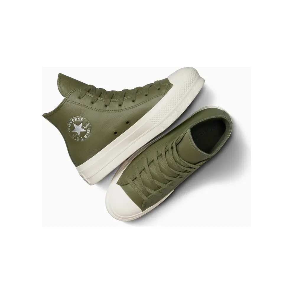 Converse Chuck Taylor All Star Lift Platform Leather Converse Utility/egret/Silver
