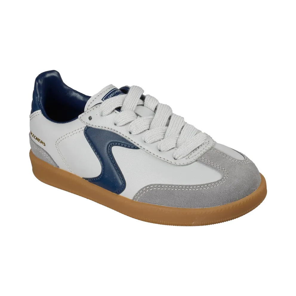 Skechers Hotshot “Junior Varsity Sneaker Grey / Marine” (418005LGYNV)