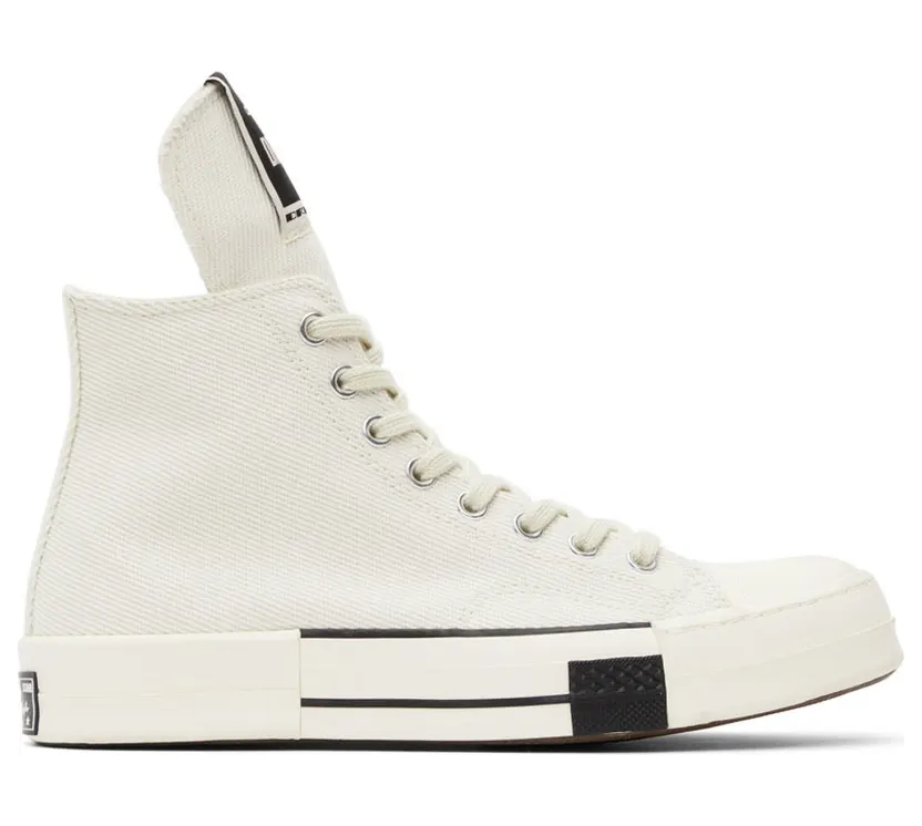 Rick Owens Drkshdw Off-White Converse Edition Drkstar Hi Sneakers (DC02AX686 CTDR2)