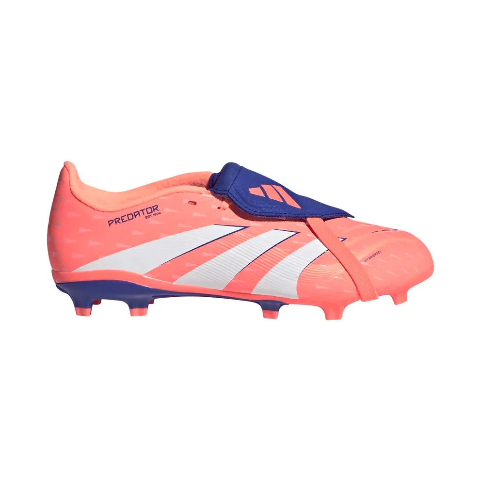 adidas Predator League Fold-over Tongue Firm/multi-ground Boots Kids “Signal Coral / Cloud White / Beam Orange” (JP9918)