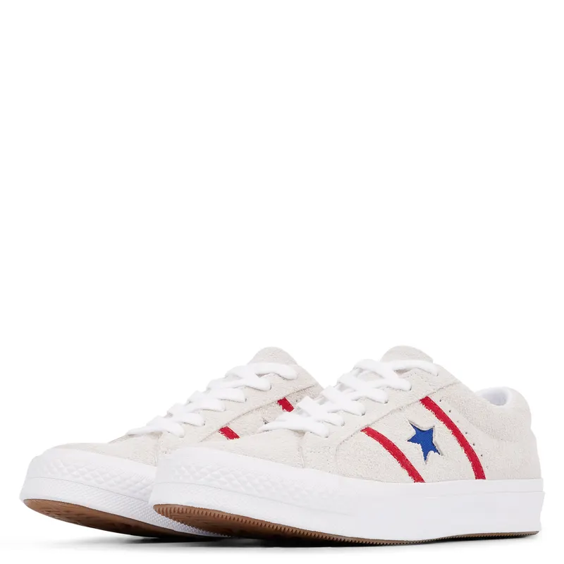 Converse One Star Academy Ox White Red Blue White/Enamel Red-Blue (164390C)