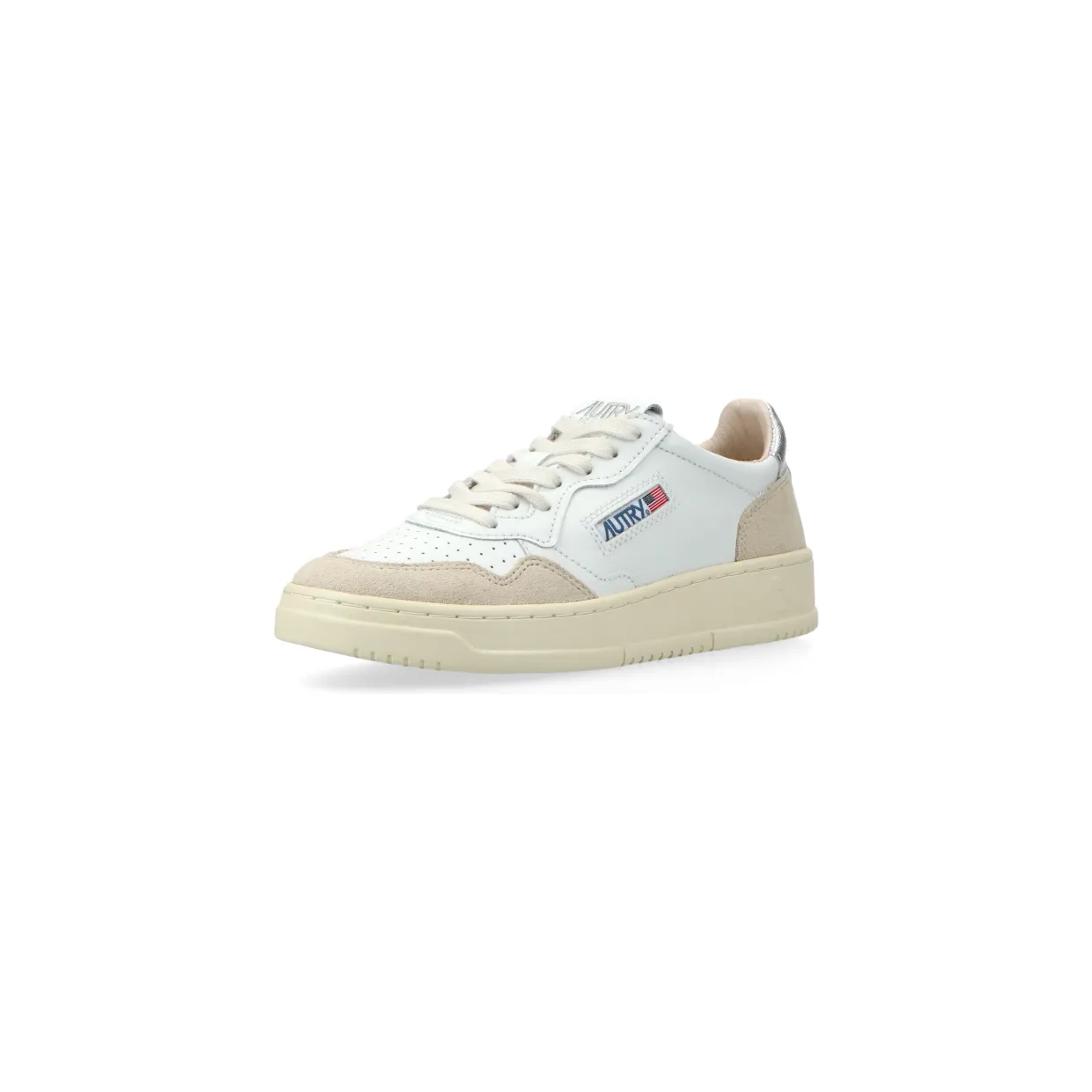Autry Medalist Low W (leat / suede white / silver) – AULWLS74 (2)