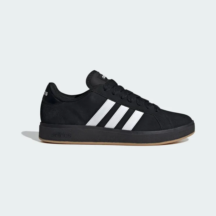 Adidas Grand Court Base 00s Core Black / Cloud White / Gum (JQ6018)