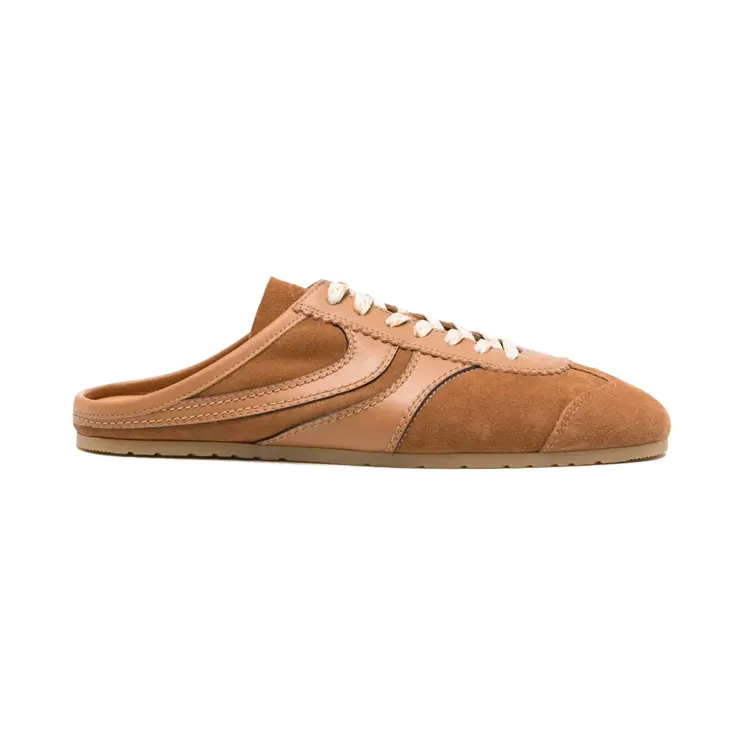 Dries Van Noten Suede Mules Tan (261-021745-0126-712)