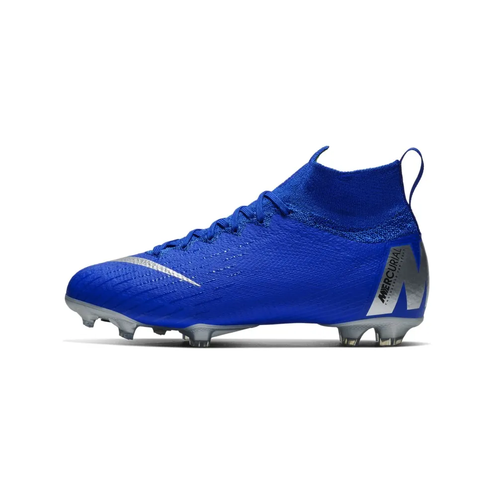 Nike Mercurial Superfly 6 Elite FG Racer Blue (GS) Racer Blue/Metallic Silver-Black-Volt (AH7340-400)