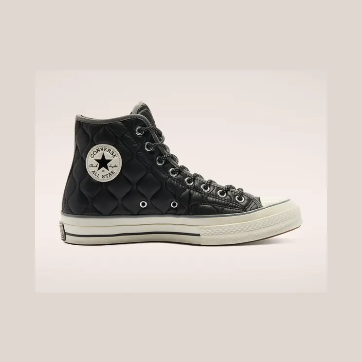 Converse Chuck 70 High ‘Workwear Quilting – Black Limestone’ Black/Limestone Grey/Egret (169376C)