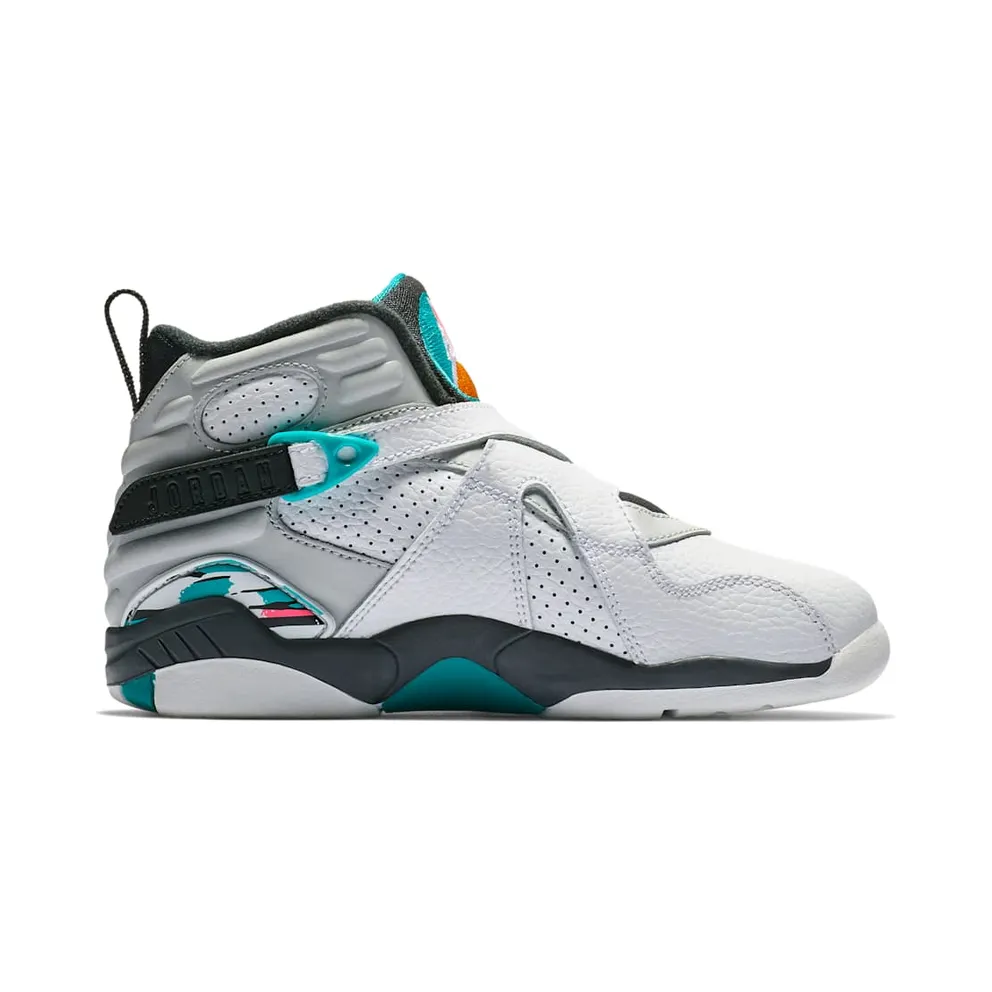 Jordan 8 Retro South Beach (PS) White/White-Turbo Green-Neutral Grey (305369-113)