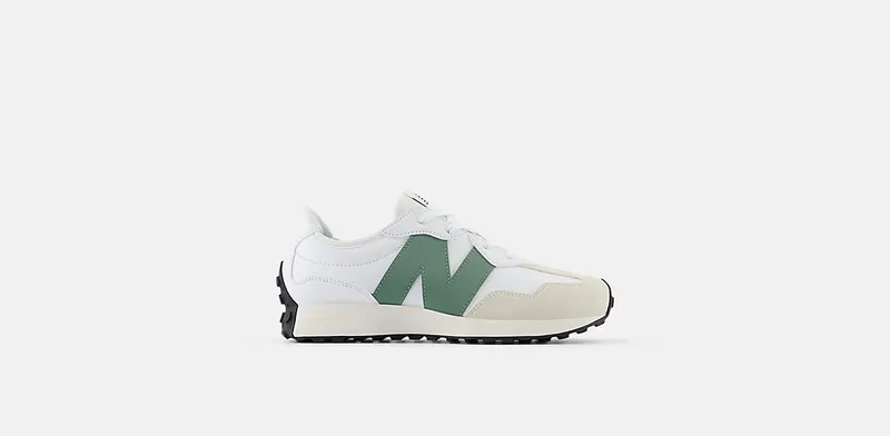 New Balance 327 White Dark Juniper (GS327SJ)