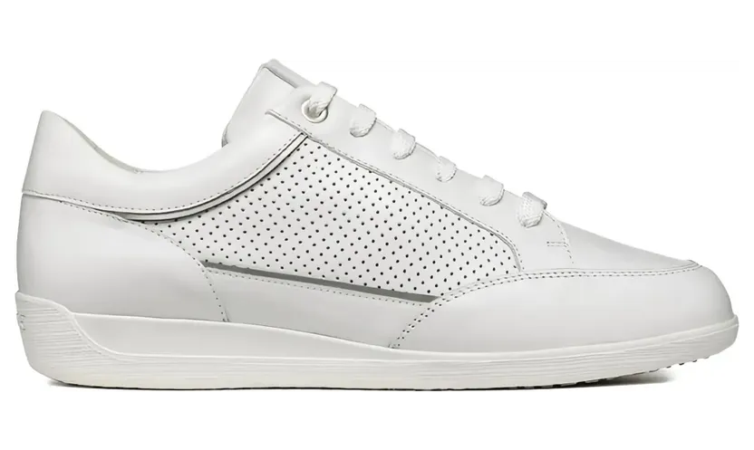 Geox Myria geperforeerde leren sneakers – Wit (D4568C00085C1000)