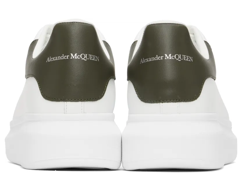 Alexander McQueen White & Grey Oversized Sneakers (553680WIB9Z9055) (4)