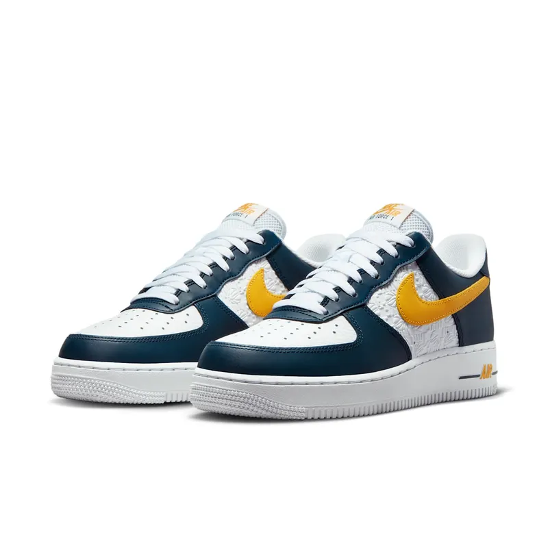 Nike Air Force 1 ’07 Low Embossed Hoops Dark Obsidian (FJ4209-400)