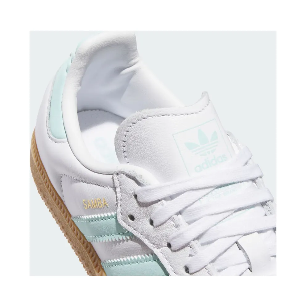 Adidas Samba OG GS “White Semi Flash Aqua” (JP5481)