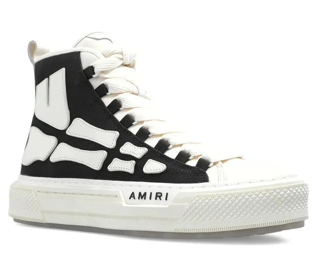 Amiri Skel Court Hi “Black/White” (AMFOSR1149 001) (4)