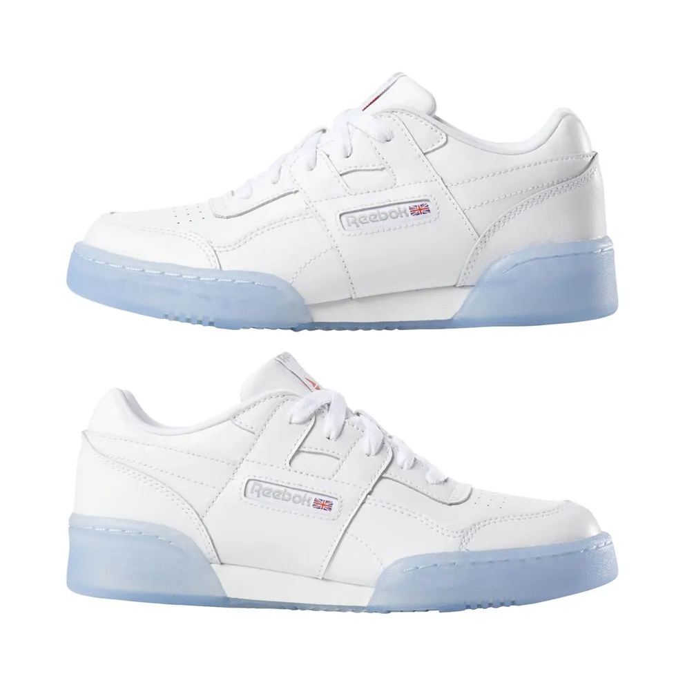 Reebok Workout Plus White Ice (GS) White/Carbon-Blue (Other Brands Reebok)