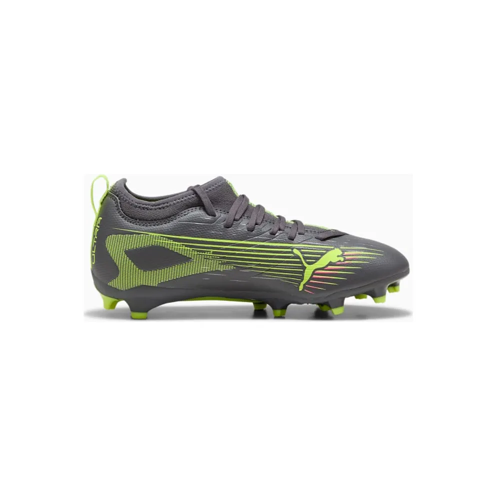 Puma Ultra 5 Match FG/AG Jr Matte Aged Silver Yellow Alert Aged Silver (108167-03)