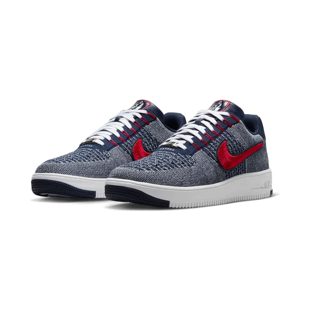 Nike Air Force 1 Ultra Flyknit Low “Patriots Robert Kraft Wolf Grey” (FV4079-012)